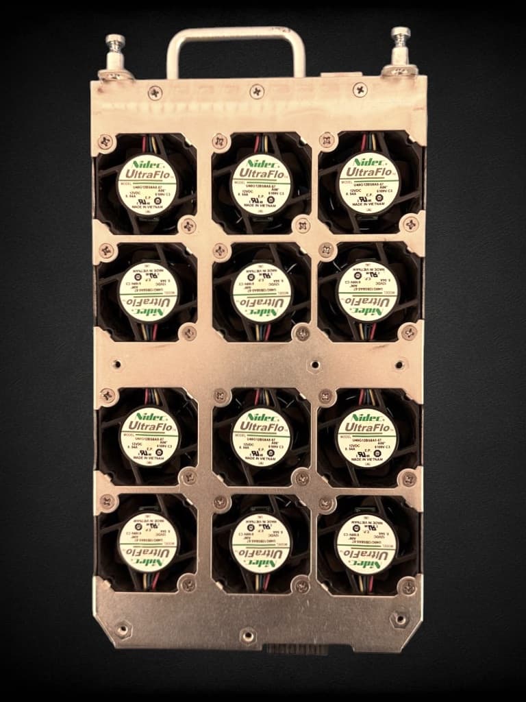 Cisco ASR 903 A903-FAN-E enhanced fan tray with twelve fans — the tray this filter protects. Tray not included.